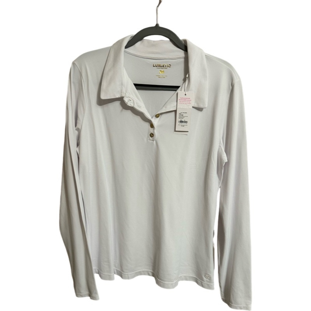 Lilly Pulitzer Frida Scallop Long Sleeve Polo